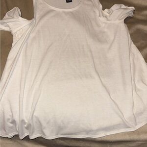 Rue21 White Relaxed Short Sleeve T-Shirt